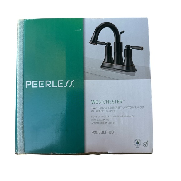 Peerless west Chester two center set bathroom faucet rubbed bronze - Picture 2 of 6